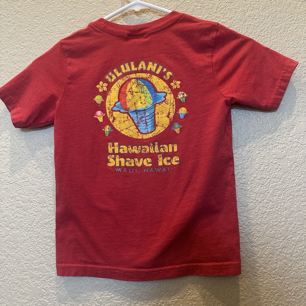 Rare Ululani's Hawaiian Shave Ice Maui HAWAII Logo Shirt Youth XS (4-5) Vintage